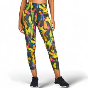 Lululemon Wunder Train High Rise Tight 25" Undertone Black Multi Size 4